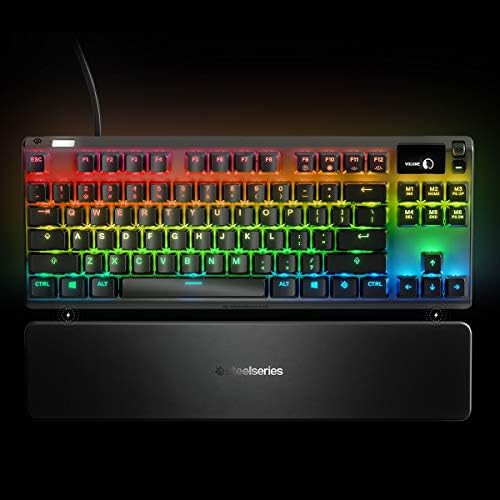 SteelSeries Apex 9 TKL - Mechanical Gaming Keyboard – Optical Switches – 2-Point Actuation – Compact Esports Tenkeyless Form Factor – Hotswappable Switches - English QWERTY Layout