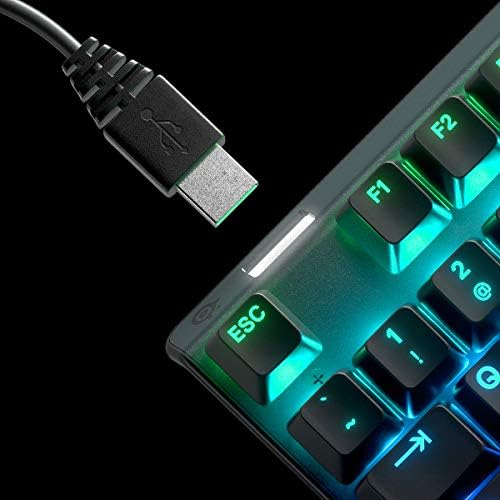 SteelSeries Apex 9 TKL - Mechanical Gaming Keyboard – Optical Switches – 2-Point Actuation – Compact Esports Tenkeyless Form Factor – Hotswappable Switches - English QWERTY Layout