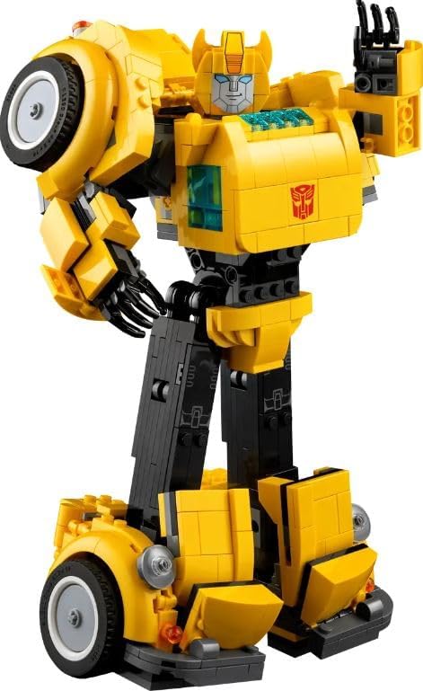 LEGO Icons Transformers Bumblebee Action Figure Building Set, Collectible Robot Model Kit for Adults to Build, Converts to Vehicle Mode, Gifts for Men, Women, Him, Her and Sci-Fi Fans 10338