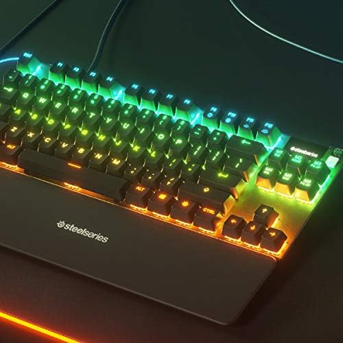 SteelSeries Apex 9 TKL - Mechanical Gaming Keyboard – Optical Switches – 2-Point Actuation – Compact Esports Tenkeyless Form Factor – Hotswappable Switches - English QWERTY Layout