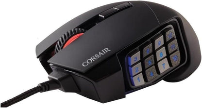 CORSAIR SCIMITAR RGB ELITE Wired MOBA/MMO Gaming Mouse – 18,000 DPI – 17 Programmable Buttons – iCUE Compatible – PC, Mac, PS5, PS4, Xbox – Black