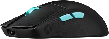 Asus ROG Harpe Ace Aim Lab Edition Wireless Gaming Mouse, 54 g Lightweight, 2.4GHz RF, Bluetooth, 36K DPI Sensor, 5 Buttons, ROG SpeedNova, ROG Omni Receiver, Esports & FPS Gaming, Black