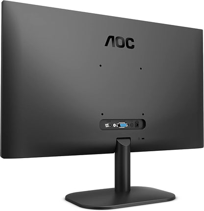 AOC 23.8 Inch 24B3HM/01 Monitor | 1920 x 1080 | 75Hz | FreeSync, Low Blue light, Flicker Free, Frameless design | 250 cd/m | HDMI, VGA