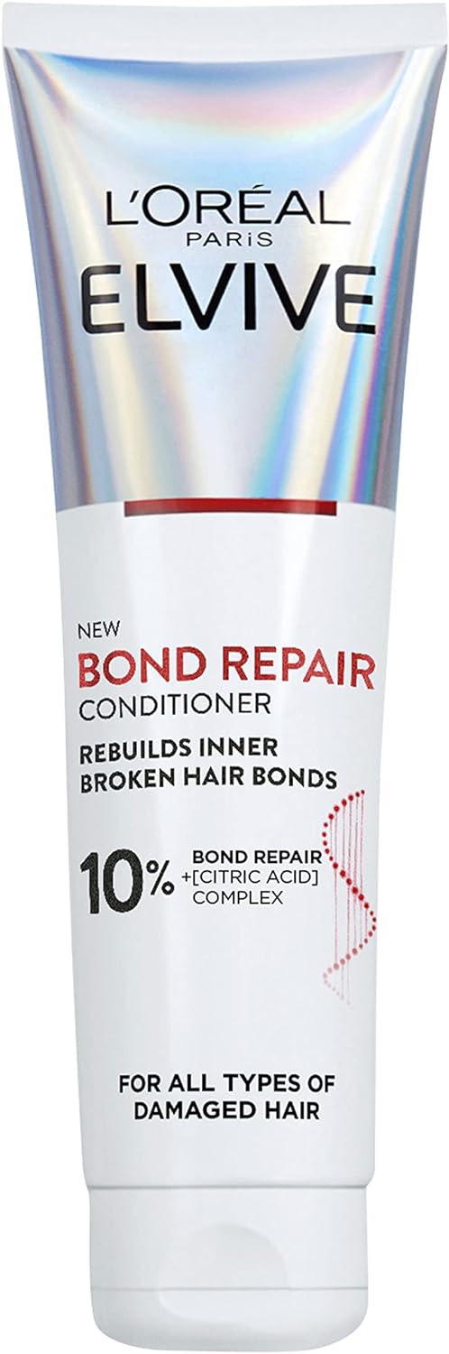 L'Oreal Paris Elvive Bond Repair Conditioner, for Damaged Hair, for Deep Repair, Bonding Hair Care, 150ml