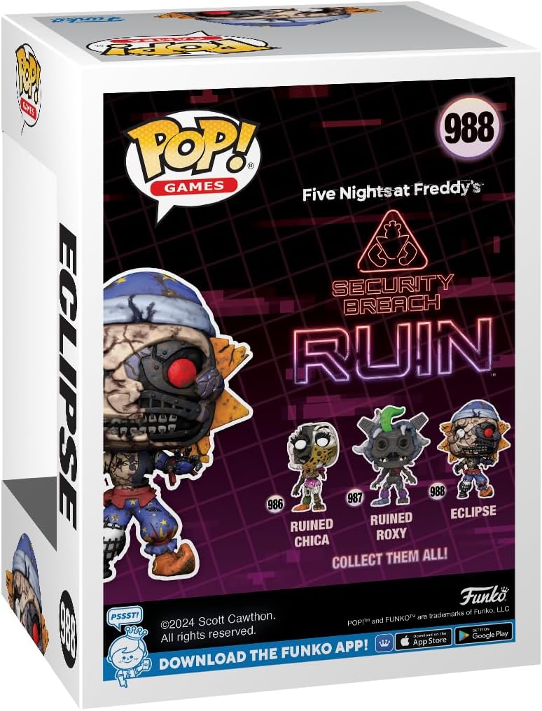 Funko Pop! Games: Five Nights At Freddy's: RUIN - Eclipse - FNAF - Collectable Vinyl Figure - Gift Idea - Official Merchandise - Toys for Kids & Adults - Video Games Fans - Model Figure for Collectors