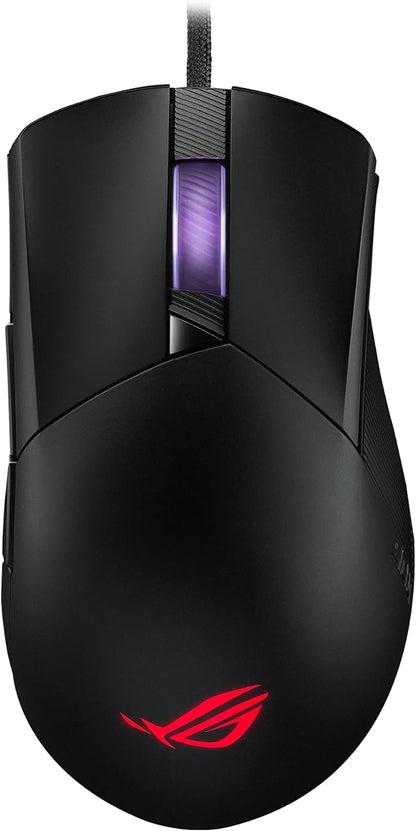 Asus ROG Harpe Ace Aim Lab Edition Wireless Gaming Mouse, 54 g Lightweight, 2.4GHz RF, Bluetooth, 36K DPI Sensor, 5 Buttons, ROG SpeedNova, ROG Omni Receiver, Esports & FPS Gaming, Black