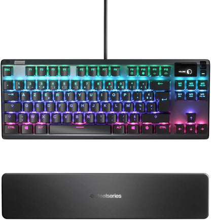 SteelSeries Apex 9 TKL - Mechanical Gaming Keyboard – Optical Switches – 2-Point Actuation – Compact Esports Tenkeyless Form Factor – Hotswappable Switches - English QWERTY Layout