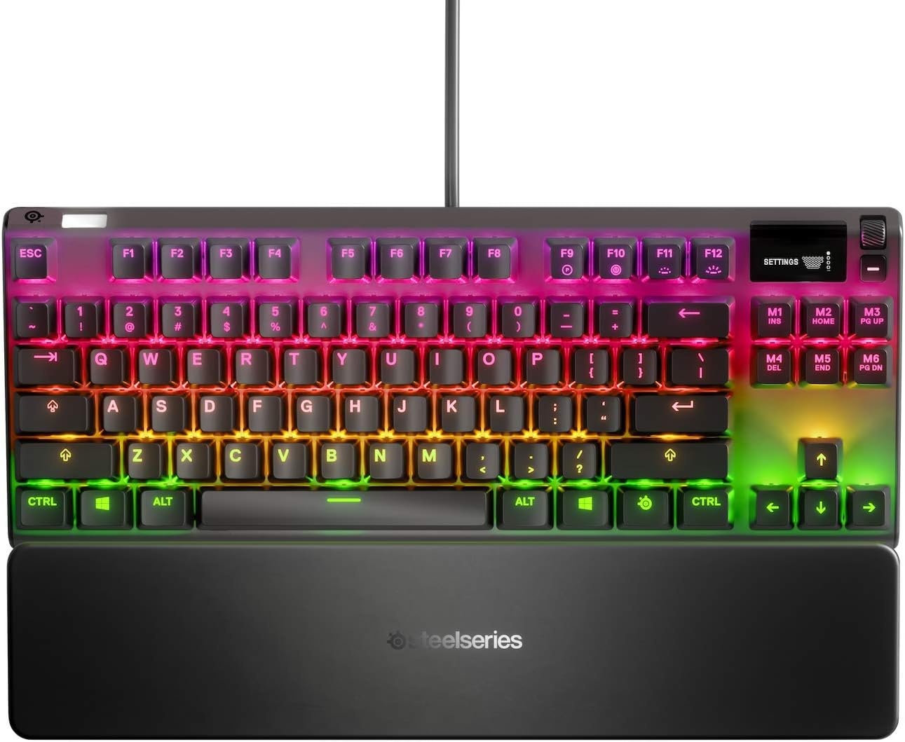 SteelSeries Apex 9 TKL - Mechanical Gaming Keyboard – Optical Switches – 2-Point Actuation – Compact Esports Tenkeyless Form Factor – Hotswappable Switches - English QWERTY Layout