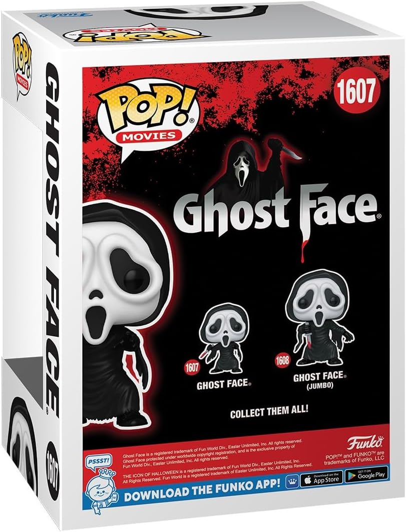 Funko Pop! Movies: Ghostface - Ghostface - Collectable Vinyl Figure - Gift Idea - Official Merchandise - Toys for Kids & Adults - Movies Fans - Model Figure for Collectors and Display