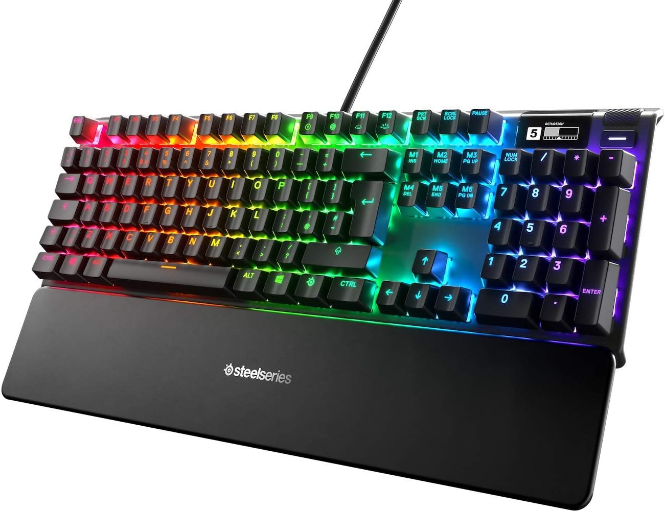 SteelSeries Apex 9 TKL - Mechanical Gaming Keyboard – Optical Switches – 2-Point Actuation – Compact Esports Tenkeyless Form Factor – Hotswappable Switches - English QWERTY Layout