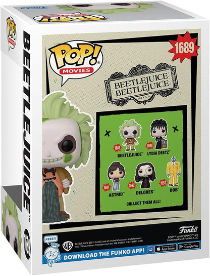 Funko Pop! Movies: Beetlejuice Beetlejuice - Beetlejuice w/CHASE - Collectable Vinyl Figure - Gift Idea - Official Merchandise - Toys for Kids & Adults - Movies Fans