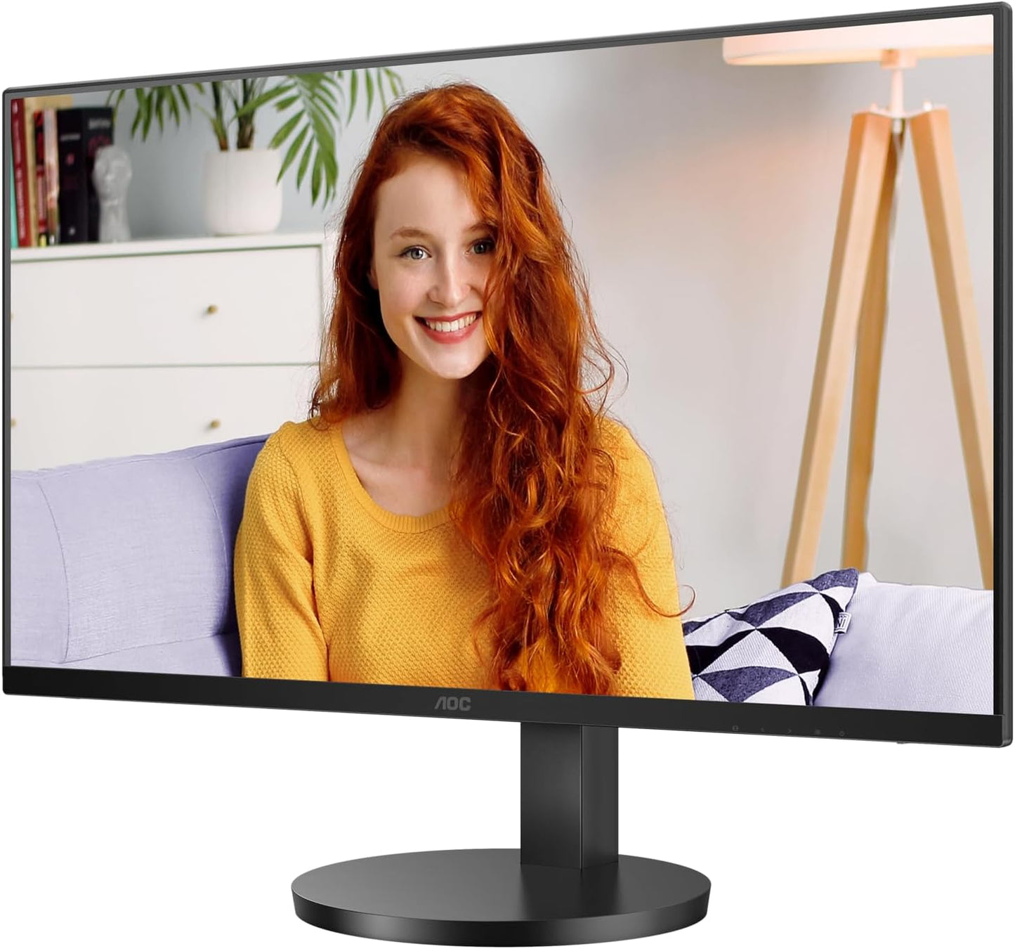 AOC 23.8 Inch 24B3HM/01 Monitor | 1920 x 1080 | 75Hz | FreeSync, Low Blue light, Flicker Free, Frameless design | 250 cd/m | HDMI, VGA