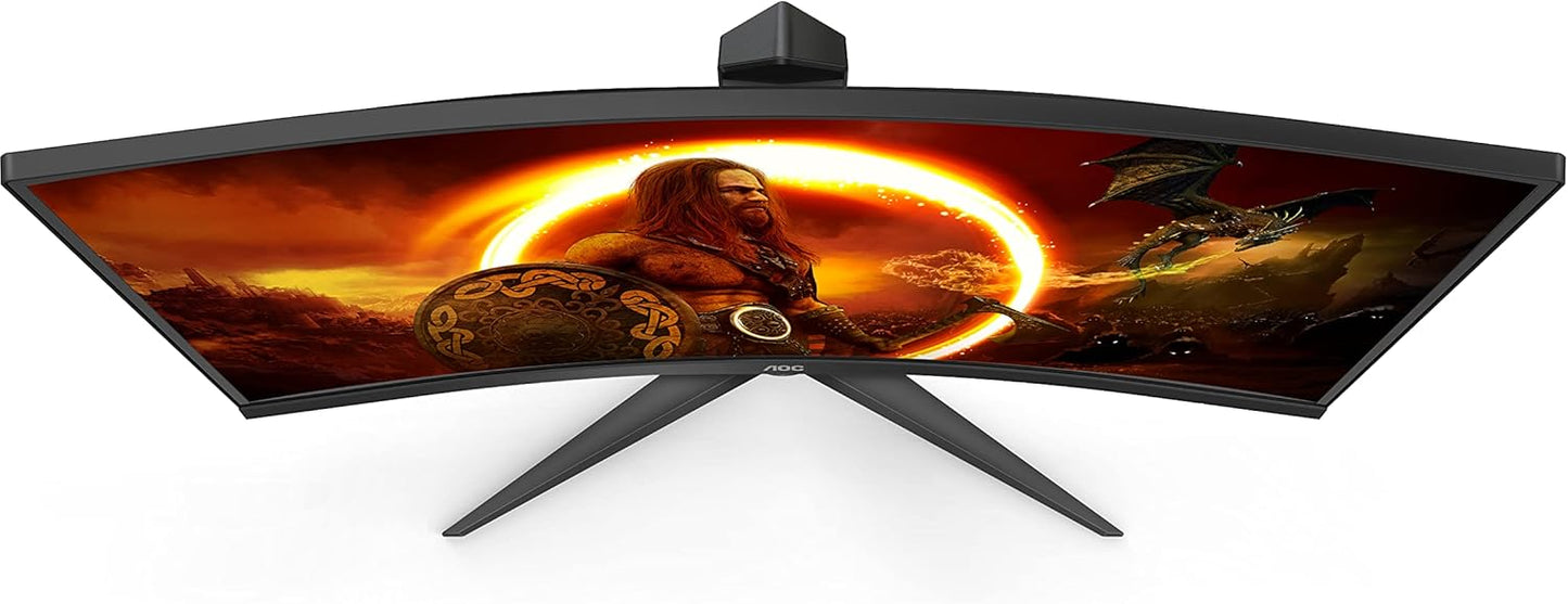 AOC Gaming Monitor CQ27G2SE/BK/01 | 27 Inch | 2560 x 1440 | 165Hz | 250 cd/m | HDMI 2.0 x 2, Display Port 1.2