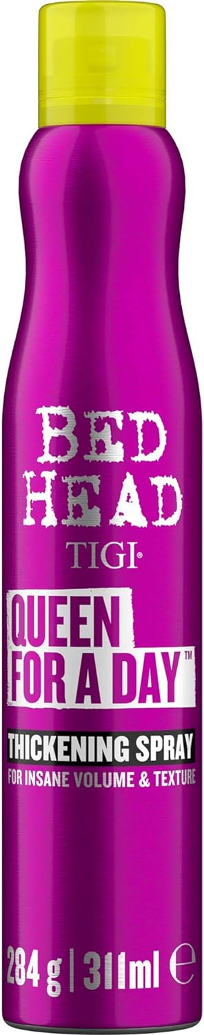 Bed Head by TIGI | Queen For a Day Thickening Hair Volume Spray | Professional Volumising Hair Products | Ideal For Fine, Flat And Thin Hair | 311ml, Packaging may vary