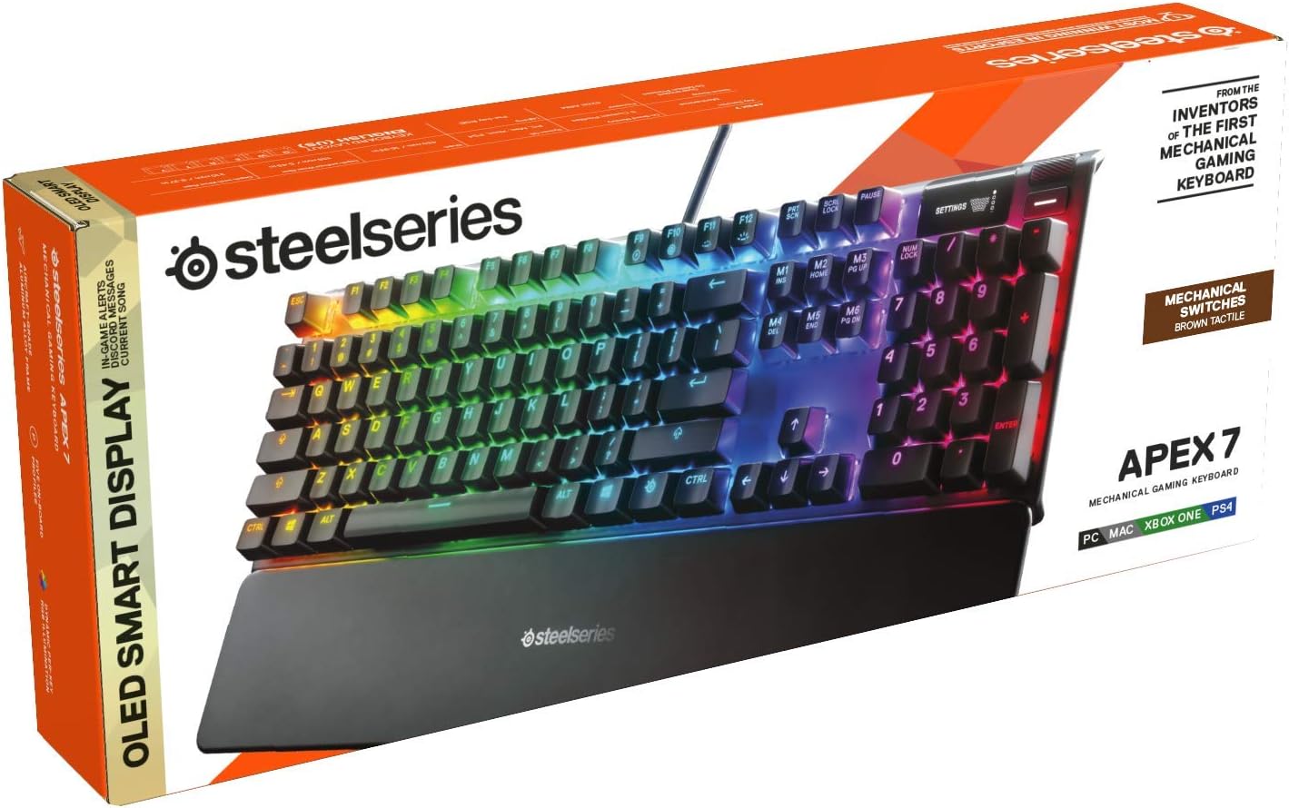 SteelSeries Apex 9 TKL - Mechanical Gaming Keyboard – Optical Switches – 2-Point Actuation – Compact Esports Tenkeyless Form Factor – Hotswappable Switches - English QWERTY Layout