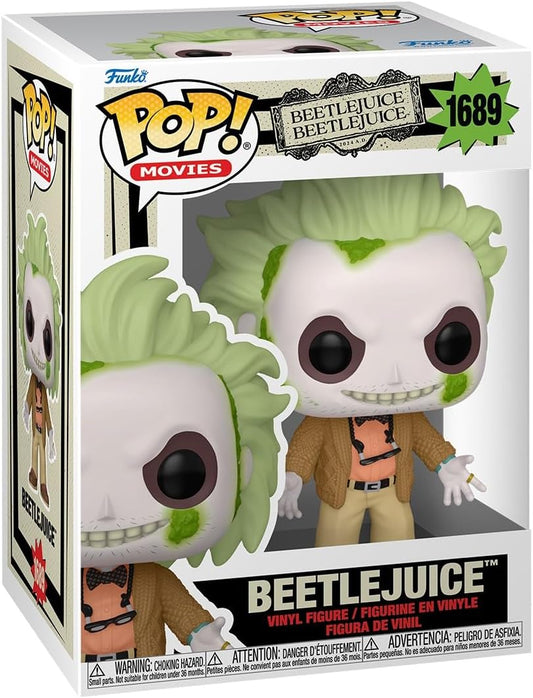 Funko Pop! Movies: Beetlejuice Beetlejuice - Beetlejuice w/CHASE - Collectable Vinyl Figure - Gift Idea - Official Merchandise - Toys for Kids & Adults - Movies Fans