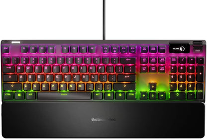 SteelSeries Apex 9 TKL - Mechanical Gaming Keyboard – Optical Switches – 2-Point Actuation – Compact Esports Tenkeyless Form Factor – Hotswappable Switches - English QWERTY Layout