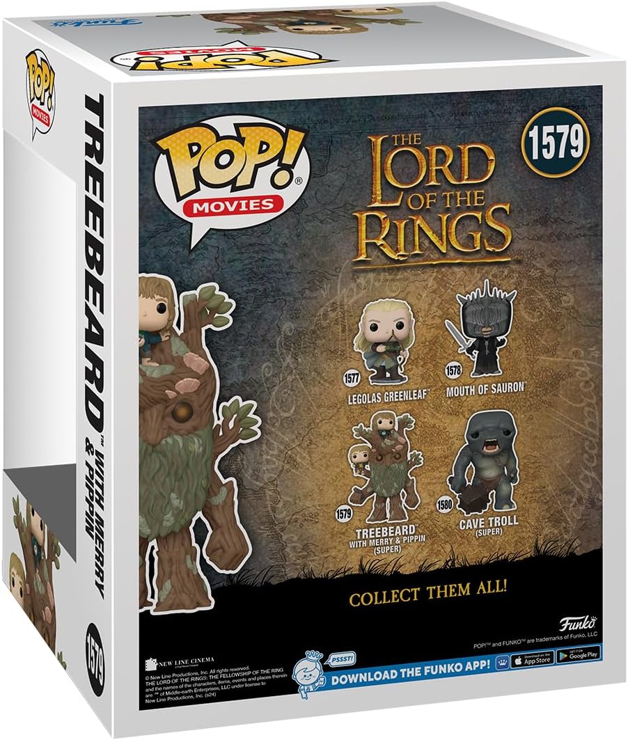 Funko Pop! Super: LOTR - Pippin Took - Treebeard With Mary & Pip - Lord Of the Rings - Collectable Vinyl Figure - Gift Idea - Official Merchandise - Toys for Kids & Adults - Movies Fans