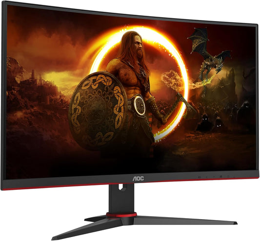 AOC Gaming Monitor CQ27G2SE/BK/01 | 27 Inch | 2560 x 1440 | 165Hz | 250 cd/m | HDMI 2.0 x 2, Display Port 1.2