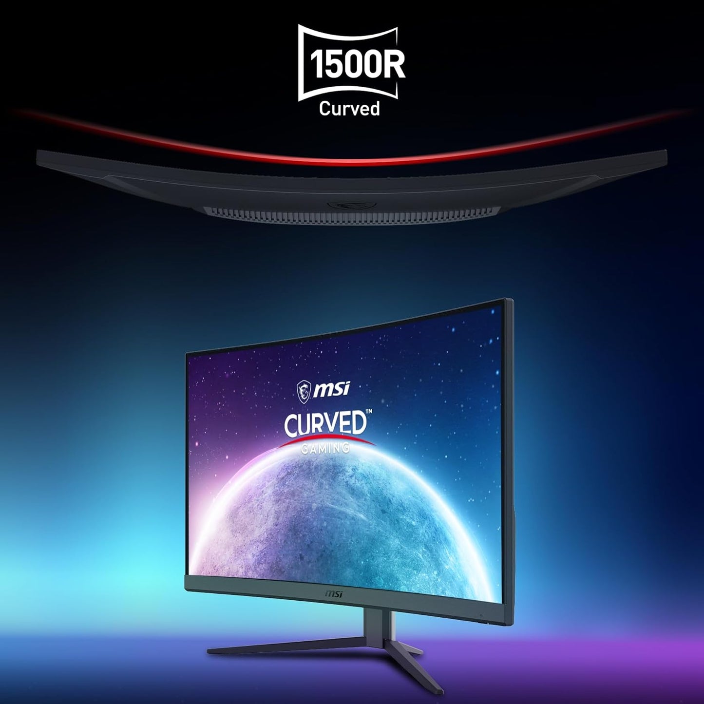 MSI 27 Inch Curved Gaming Monitor G27CQ4 E2 | 2560 x 1440 | VA Panel | 170Hz | Adaptive-Sync | HDR Ready | 1500R