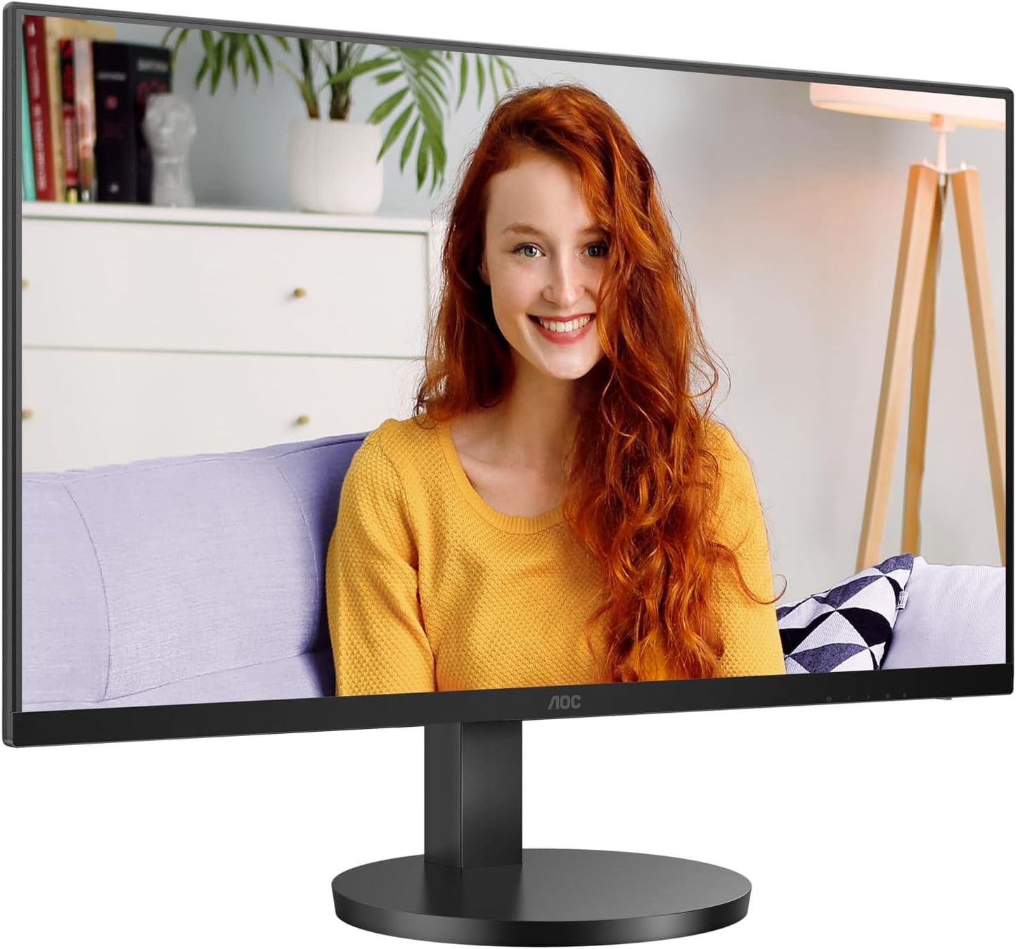 AOC 23.8 Inch 24B3HM/01 Monitor | 1920 x 1080 | 75Hz | FreeSync, Low Blue light, Flicker Free, Frameless design | 250 cd/m | HDMI, VGA