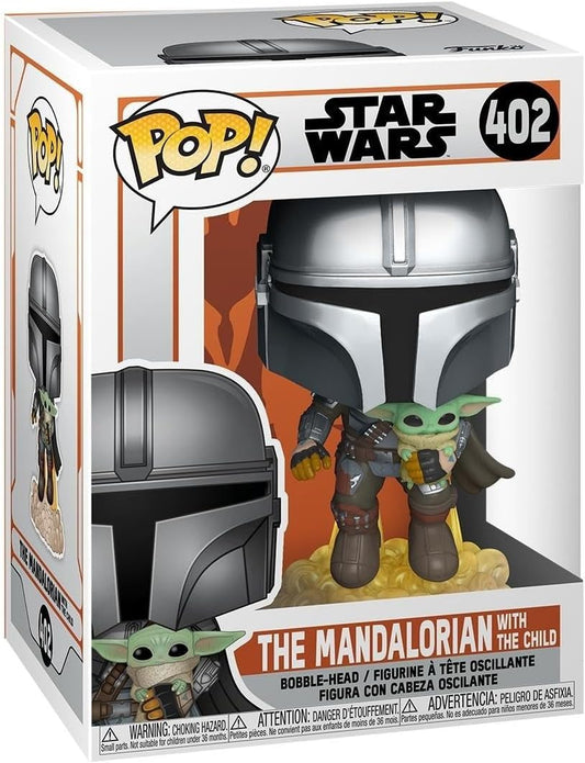 Funko POP! Star Wars: the Mandalorian - Mando Flying With Jet Pack - Collectable Vinyl Figure - Gift Idea - Official Merchandise - Toys for Kids & Adults - TV Fans - Model Figure for Collectors