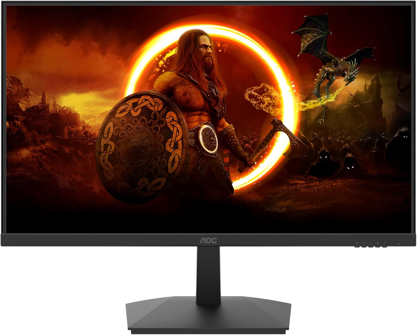 AOC 23.8 Inch 24B3HM/01 Monitor | 1920 x 1080 | 75Hz | FreeSync, Low Blue light, Flicker Free, Frameless design | 250 cd/m | HDMI, VGA