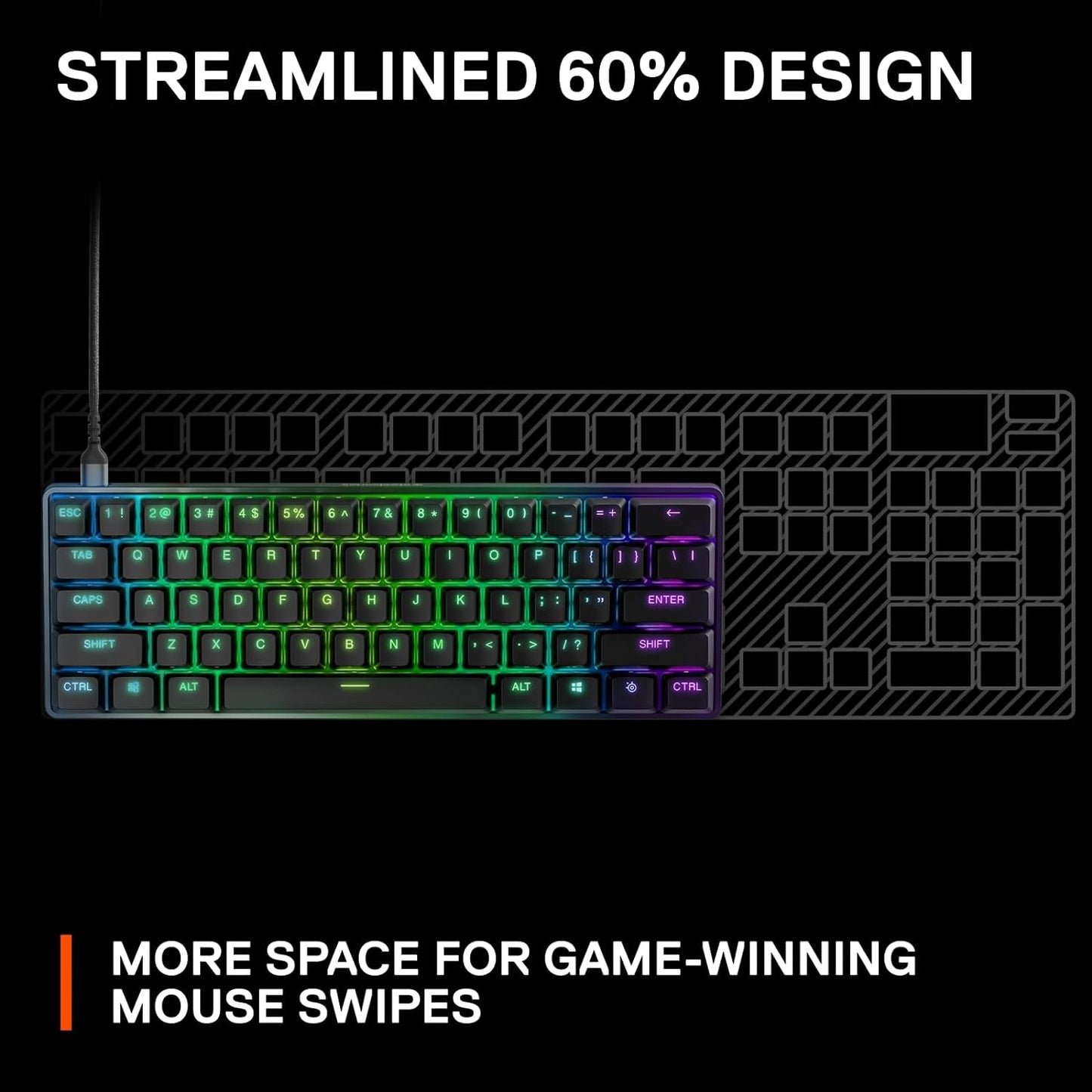 SteelSeries Apex 9 TKL - Mechanical Gaming Keyboard – Optical Switches – 2-Point Actuation – Compact Esports Tenkeyless Form Factor – Hotswappable Switches - English QWERTY Layout