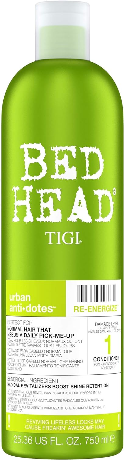 Bed Head by TIGI - Re-Energise Shampoo and Conditioner Set - Deep Cleansing And Conditioning Professional Hair Treatment - Ideal For All Hair Types - 2x750ml