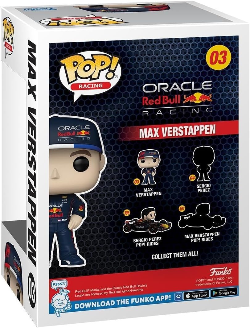 Funko Pop! Vinyl: Formula 1- Max Verstappen - Red Bull F1 - Collectable Vinyl Figure - Gift Idea - Official Merchandise - Toys for Kids & Adults - Sports Fans - Model Figure for Collectors