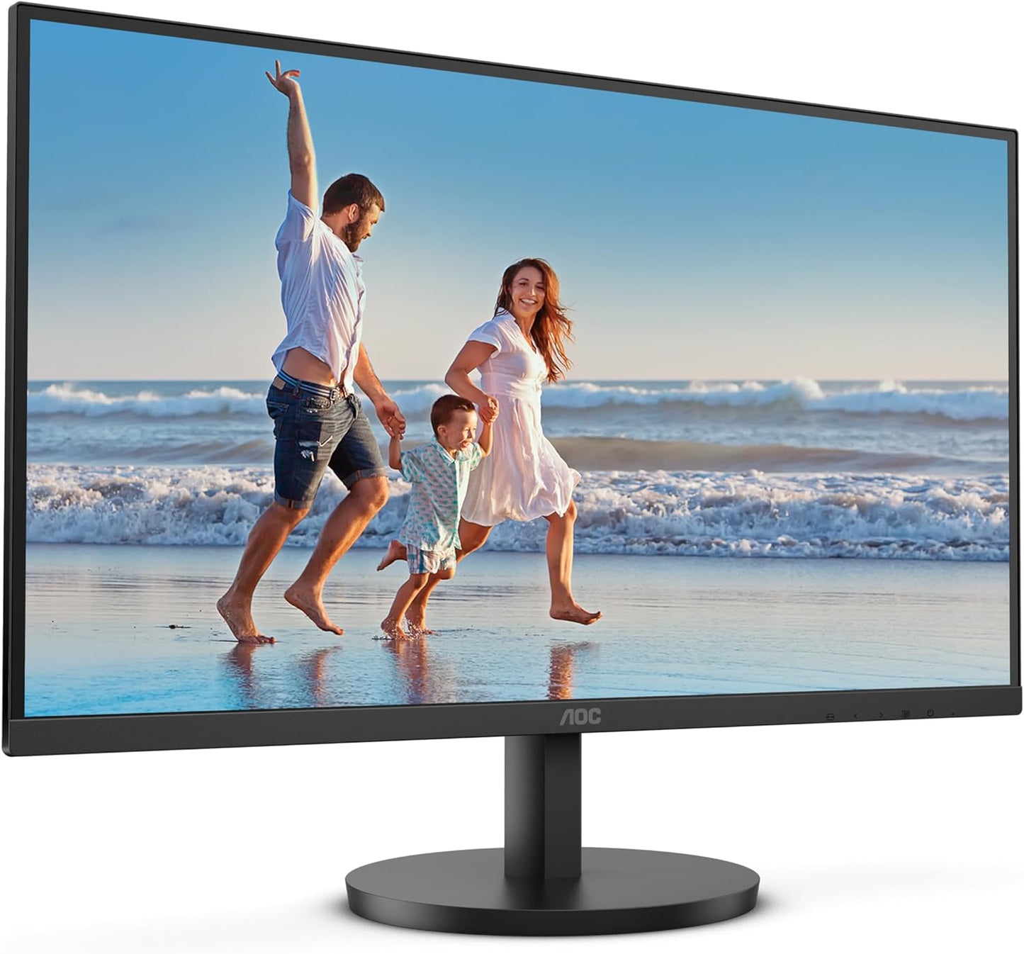 AOC 23.8 Inch 24B3HM/01 Monitor | 1920 x 1080 | 75Hz | FreeSync, Low Blue light, Flicker Free, Frameless design | 250 cd/m | HDMI, VGA