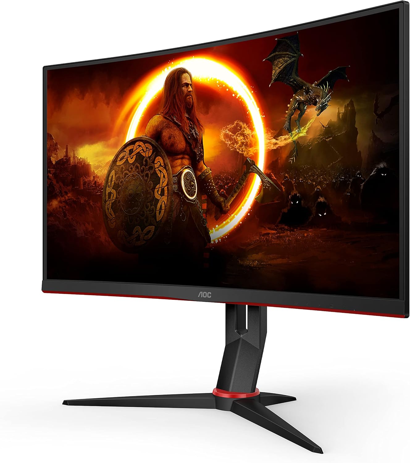 AOC Gaming Monitor CQ27G2SE/BK/01 | 27 Inch | 2560 x 1440 | 165Hz | 250 cd/m | HDMI 2.0 x 2, Display Port 1.2