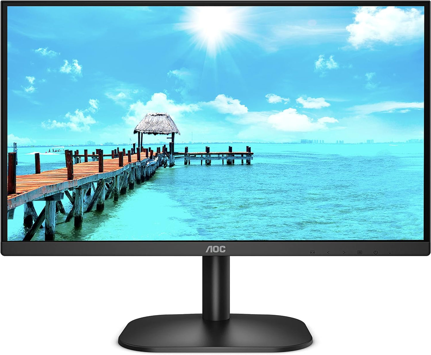 AOC 23.8 Inch 24B3HM/01 Monitor | 1920 x 1080 | 75Hz | FreeSync, Low Blue light, Flicker Free, Frameless design | 250 cd/m | HDMI, VGA