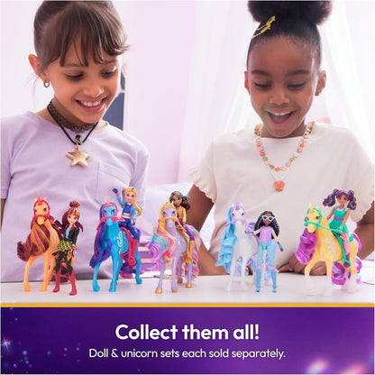 Unicorn Academy, Sophia & Wildstar Set with 2 Riding Accessories and Hair Styling Tool, Dolls and Unicorn Toys for Girls Aged 4 and up