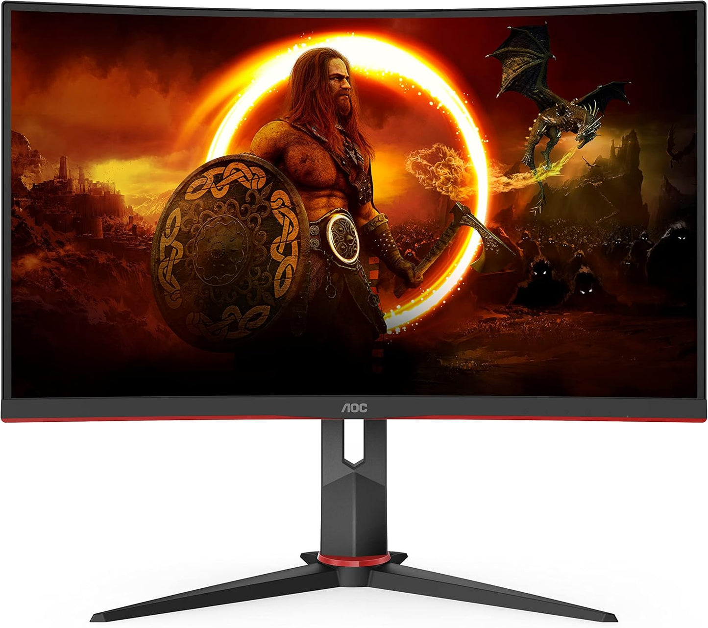 AOC Gaming Monitor CQ27G2SE/BK/01 | 27 Inch | 2560 x 1440 | 165Hz | 250 cd/m | HDMI 2.0 x 2, Display Port 1.2