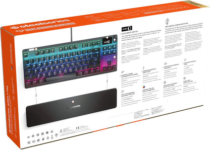 SteelSeries Apex 9 TKL - Mechanical Gaming Keyboard – Optical Switches – 2-Point Actuation – Compact Esports Tenkeyless Form Factor – Hotswappable Switches - English QWERTY Layout