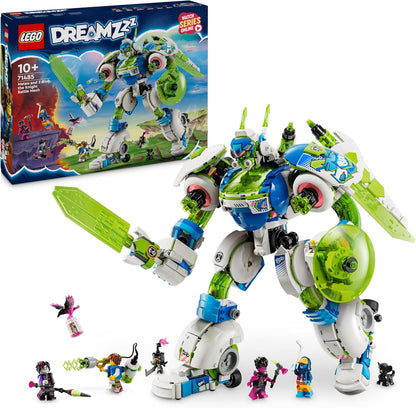 LEGO DREAMZzz 3-in-1 Mateo and Z-Blob the Knight Battle Mech Set, Space Shuttle Toy Rebuilds into 3 Different Robot Action Figures for Boys & Girls, Fantasy Birthday Gift for Kids aged 10 Plus 71485