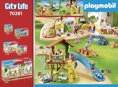 PLAYMOBIL 70281 City Life Pre-School Adventure Playground, for Children Ages 4+