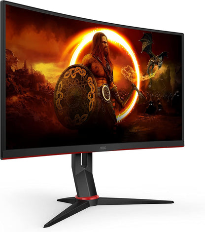 AOC Gaming Monitor CQ27G2SE/BK/01 | 27 Inch | 2560 x 1440 | 165Hz | 250 cd/m | HDMI 2.0 x 2, Display Port 1.2