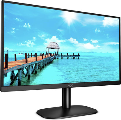 AOC 23.8 Inch 24B3HM/01 Monitor | 1920 x 1080 | 75Hz | FreeSync, Low Blue light, Flicker Free, Frameless design | 250 cd/m | HDMI, VGA