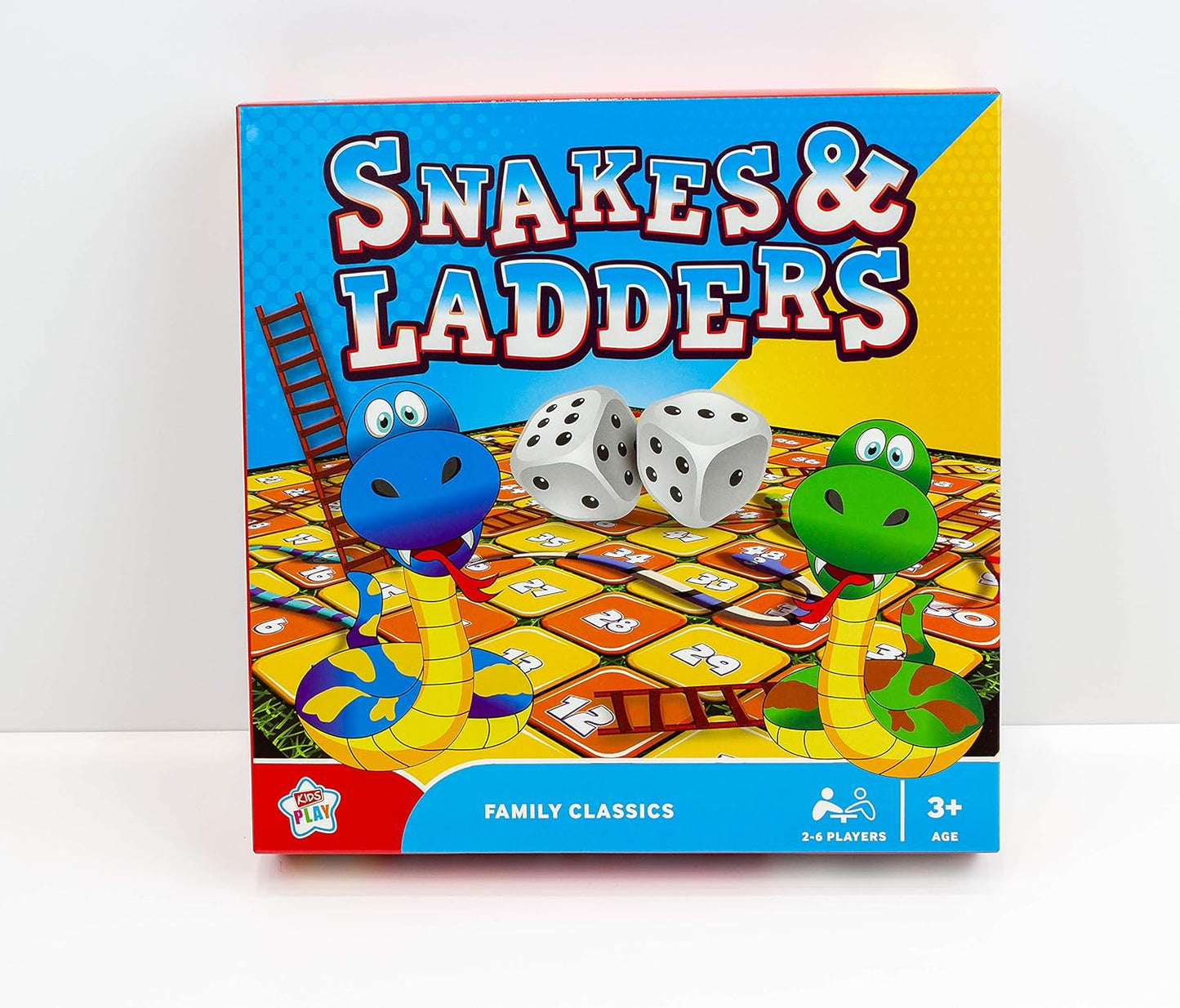 Kids Play Snakes & Ladders Family Classics Board Game (2-6 Players)