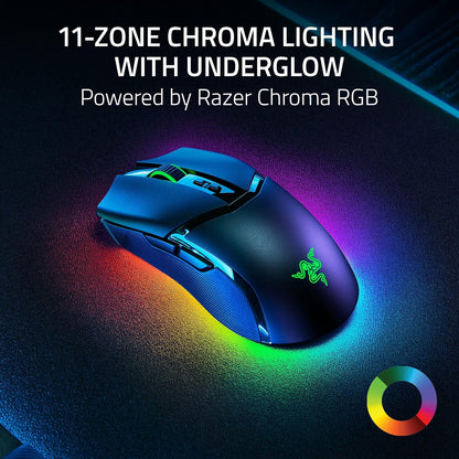 Razer Cobra - Lightweight Wired Gaming Mouse Chroma RGB (57g Lightweight Design, Optical Mouse Switches Gen-3, Chroma Lighting with Gradient Underglow, Precise Sensor Adjustments) Black