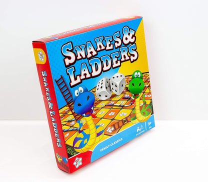 Kids Play Snakes & Ladders Family Classics Board Game (2-6 Players)