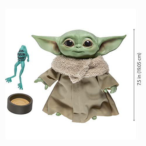 Star Wars The Child Talking Plush Toy with Character Sounds and Accessories, The Mandalorian Toy for Children Aged 3 and Up