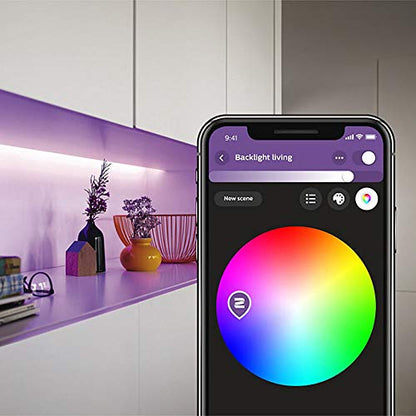 Philips Hue Lightstrip Plus v3 [2 m] White and Colour Ambiance Smart LED Kit (Works with Alexa, Google Assistant and Apple HomeKit)