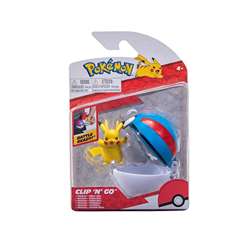 Pokémon Clip 'n' Go 2" Pikachu with Great Ball