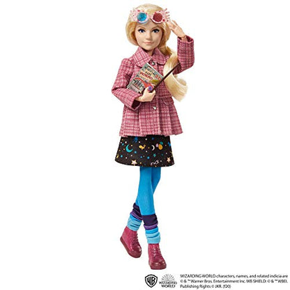 Harry Potter Luna Lovegood Collectible Doll (10-inch) Wearing Tweed Jacket, with Quibbler and Spectrespecs, Gift for 6 Year Olds and Up - GNR32