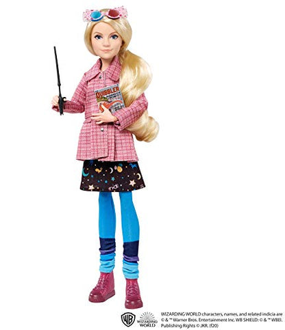 Harry Potter Luna Lovegood Collectible Doll (10-inch) Wearing Tweed Jacket, with Quibbler and Spectrespecs, Gift for 6 Year Olds and Up - GNR32