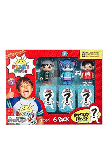 RYAN'S WORLD 6 Pack Collectible Mystery Figure