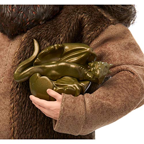 Harry Potter Rubeus Hagrid Collectible Doll, approx. 12-inch Wearing Belted Shirt and Vest. with Dragon Accessory, Gift for 6 Year Olds and Up